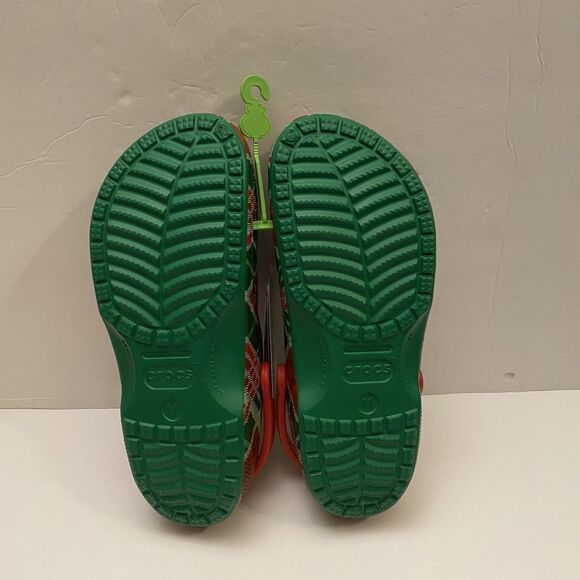 Crocs Baya Holiday Plaid Clogs Size 11 Men Christmas Red Green Comfort Sandals main image 5